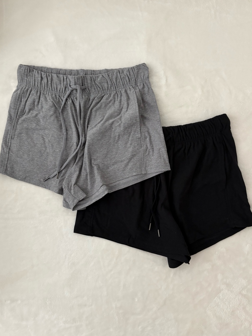 Athletic Lounge Shorts Set of 2 - Grey and Black